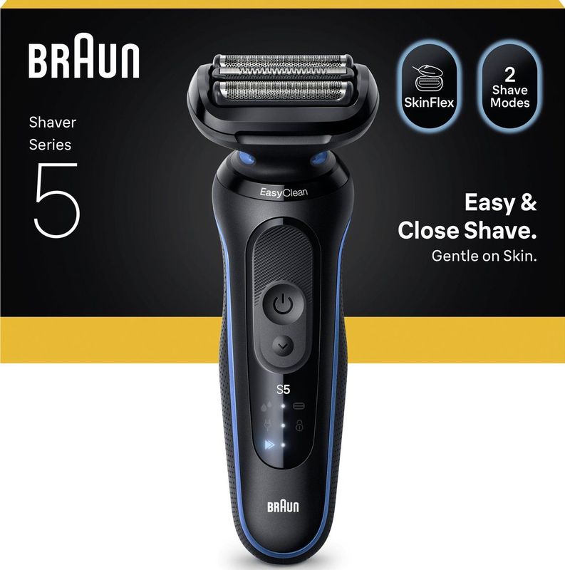 Braun - Series 5 - Elektrisch Scheerapparaat - Zwart - Tot 50 min - +1 Opzetstuk