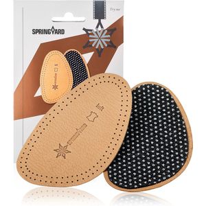 Springyard Therapy Leather Front Insoles - inlegzolen voorvoet leder - droge voeten - frisse schoenen - 1 paar - maat 37/38 - M