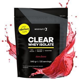 Body & Fit Clear Whey Isolate - Clear Whey Protein - Proteine Poeder - Proteine Ranja - Eiwit Limonade - Lingonberry/Cherry - 540 gram (20 shakes)