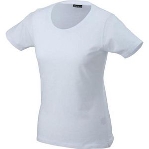 James and Nicholson Dames/dames Basic T-Shirt (Wit)