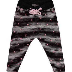 4PRESIDENT Broek - Stripe AOP Black - Maat 74 - Baby broekjes - Newborn kleding