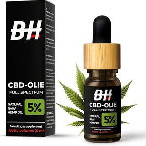 CBD Olie - 5% CBD - Hennep Olie 10 ml - Full Spectrum - Natuurlijk Extract
