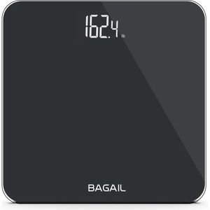 Digitale badkamerweegschaal met hoge precisie, gehard glas en ultradun ontwerp