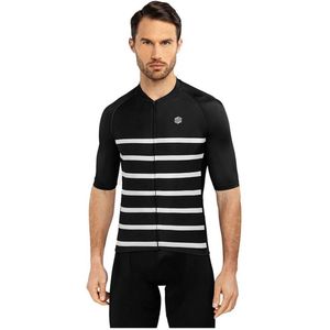 Siroko M2 Moors Korte Mouw Wielertrui Zwart L Man