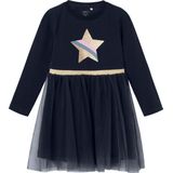 NAME IT - NMFNASTAR LS DRESS - Jurk - Meisjes - Lange Mouwen - Glitterdetail