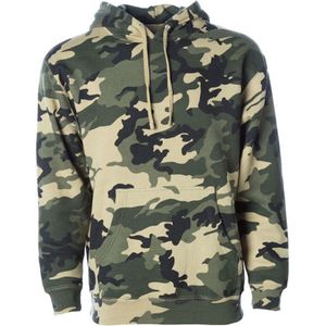 Men´s Heavyweight Hoodie met capuchon Army Camo - XL