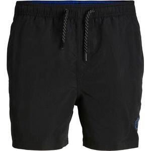 Jack & Jones Plus Size Zwemshort Heren JPSTFIJI Effen Zwart - Maat 40 / 3XL - Zwembroek