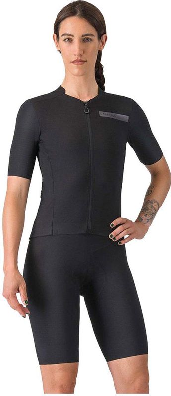 Castelli Womens Premio Evo DT Bibshort Fietsbroek (Dames |grijs |waterdicht)