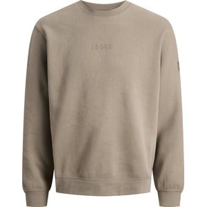 Jack & Jones - Jcopoint Sweat Badge Crew Neck - Trui - Desert Taupe