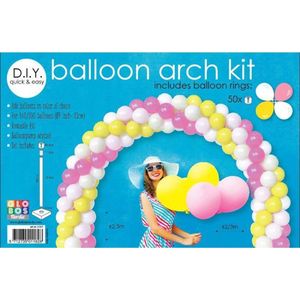 Ballonnenboog kit voor een boog van 2,5m hoog en 2-3m breed