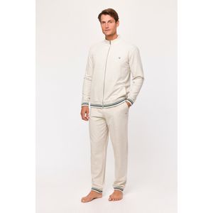 Woody Heren jas en broek, beige melange - maat L