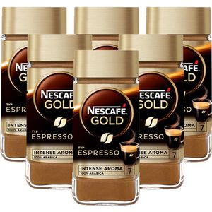 Nescafé Gold Espresso oploskoffie - 6 potten à 100 gram
