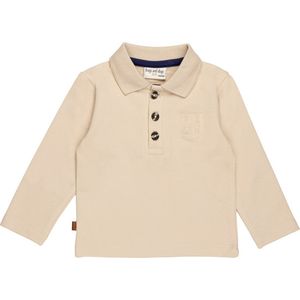 Frogs and Dogs - Play All Day Baby Polo Shield | Smoke Gray - Katoen - Maat 86