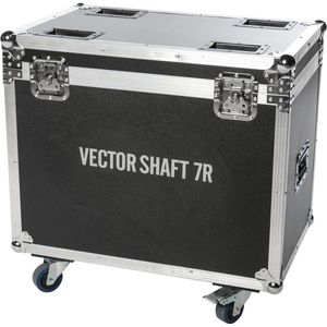 lightmaXX TOUR CASE 2x VECTOR Shaft 7R - Case voor moving head