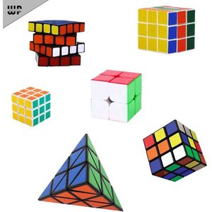 Moyu Speed Cube Kubus Pakket 6 stuks - vakantie plezier pakket 2x2 3x3 4x4 cube ball magic cube smart cube kubus – Magic Puzzel Kubus – Educatief Speelgoed – Smartgames voor Kinderen en Volwassenen – Breinbrekers