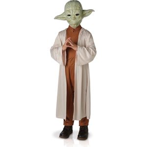 RUBIES UK - Luxe Yoda Star Wars kostuum met masker voor kinderen - 134/140 (9-10 jaar) - Kinderkostuums