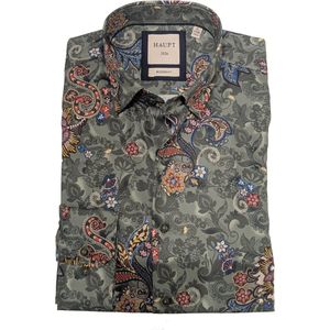 Haupt designshirt modern fit groen
