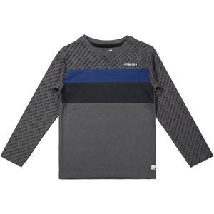 DJ Dutchjeans Jongens Longsleeve Tshirt Flying Crew Dark Grey - 116