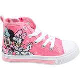 CERDÁ Hoge Sneakers - Roze - Canvas - Minnie Lichten - Antislip Zool