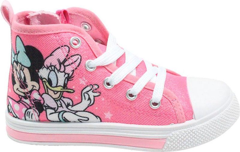 CERDÁ Hoge Sneakers - Roze - Canvas - Minnie Lichten - Antislip Zool