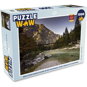 Puzzel Brug over Isonzio-rivier in het Nationaal park Triglav in Slovenië - Legpuzzel - Puzzel 1000 stukjes volwassenen