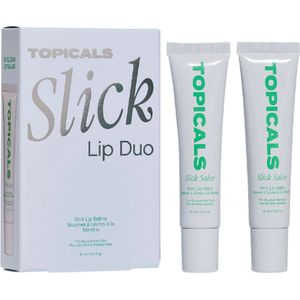 Topicals Slick Lip Duo Mint Lip Balms Slick Salve Duo Set - Lippenbalsem - 2 stuks - 30ml