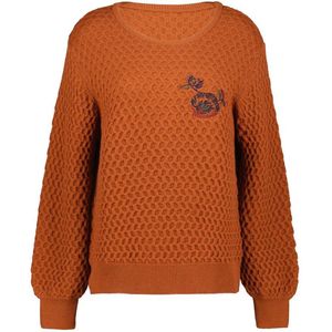 DIDI Dames Pullover Grid Ginger brown maat 40