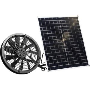 20 W weerbestendige zonne-energie ventilator - kleine kippenhokken kassen schuren raamuitlaat