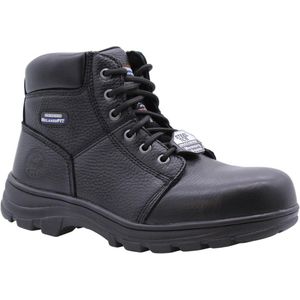 SKECHERS - Workshire ST - Werklaars - Zwart - Leer - Stalen Neus