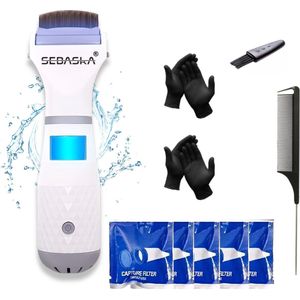 SEBASKA - Elektrische Luizenkam - Chemicaliën-vrij - Incl. Accessoires