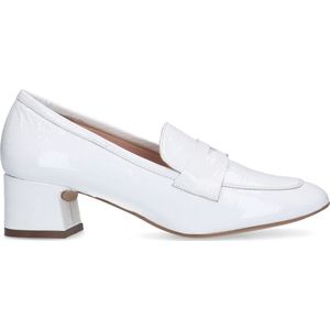 Manfield - Dames - Witte lakleren pumps - Maat 36