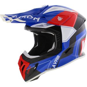 Airoh - Aviator Ace 2 - Crosshelm - Glans Blauw Wit Rood