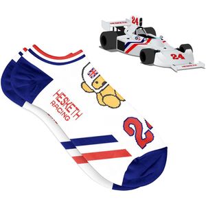 Heel Tread Hesketh 308 - F1 - Wit/Rood/Blauw - Sneaker sokken - Enkel sokken