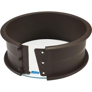Lurch FlexiForm 85041 Springform Cake Tin with Glass Base / Baking Mould Made from 100% BPA-Free Platinum Silicone Diameter 20 cm Height 8 cm
