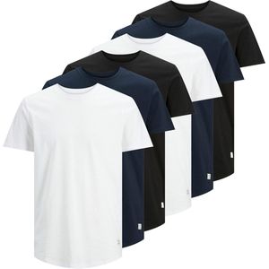 Jack Jones T-shirt JJENOA TEE 6PK Set van 6
