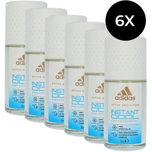 Adidas Instant Cool Deo Roller - 6 x 50 ml
