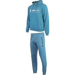 Donnay Joggingpak Adam (sweater met capuchon) - Junior - Vintage Blue (244) - maat 164