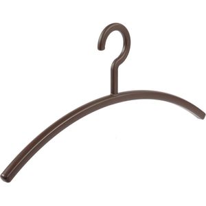 De Kledinghanger Gigant - Garderobehanger - Jassenhanger - Volwassenen - 6351 - 8 Stuks - Primus - Kunststof - Bruin - 45 cm - Kledinghanger - Kleerhanger (6351_23/8)