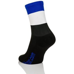 Winaar Fietssokken Zomer Unisex Zwart Wit Blauw - Blues - 36-38