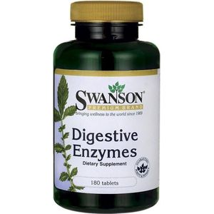 Swanson Health Digestive Enzymes - Vitamines / Enzymen - 180 Tabletten - 1 Potje