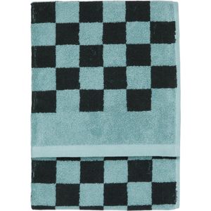 MARC O'POLO Checker Handdoek Aquamarine - 70x140 cm