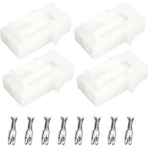 4 Sets Auto Inline Mini Blade Zekering Houder met Terminals - Geschikt voor Auto's, Boten en RV's .