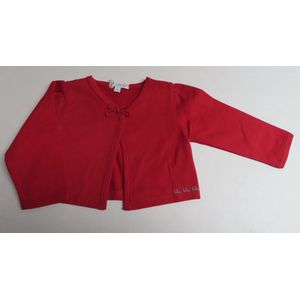 Gilets - Overjasje - Meisjes - Rood - Kort model - 9 maand 74