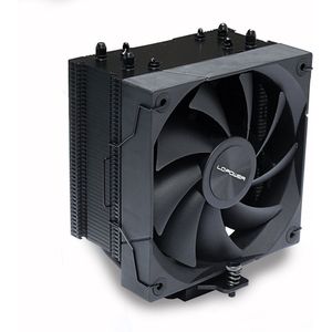 CPU Processor Koeler - Zwart - 4 Copper Heatpipes Intel LGA 1851/1700/1120/115x - AMD5/4 - TDP 190W - 89,5 CFM - 120mm FDB Fan - 4 Pin PWM - 35.3 dB(A)