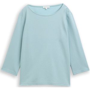 Tom Tailor Shirt met lange mouwen met ottomanstructuur