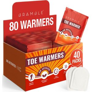 80 Voetwarmers (40 pakken) - Geschikt voor Buitenactiviteiten, Hiking, Fietsen, Golf - Tot 10 uur warmte