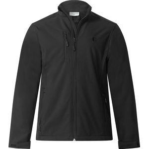Gentlemen - heren softshell jasje - winddicht - waterafstotend - zwart - maat M - BLACK FRIDAY DEAL