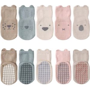 Baby sokken met anti-slip grip voor kinderen - onzichtbare katoenen sneaker sokken
