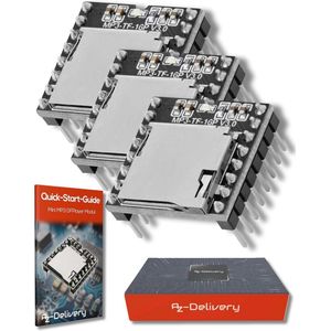 AZDelivery Mini MP3 Player Module Master compatible with Arduino Including E-Book!