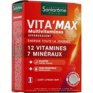 Santarome Vita'Max Multivitaminen 20 Bruistabletten